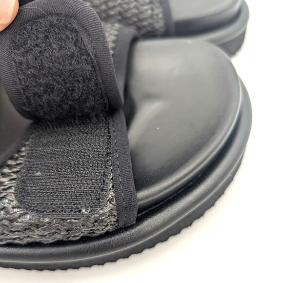 ABound Chance Platform Sandal Women's Hook & Loop Black Size US9.5M EU40 - Picture 11 of 13